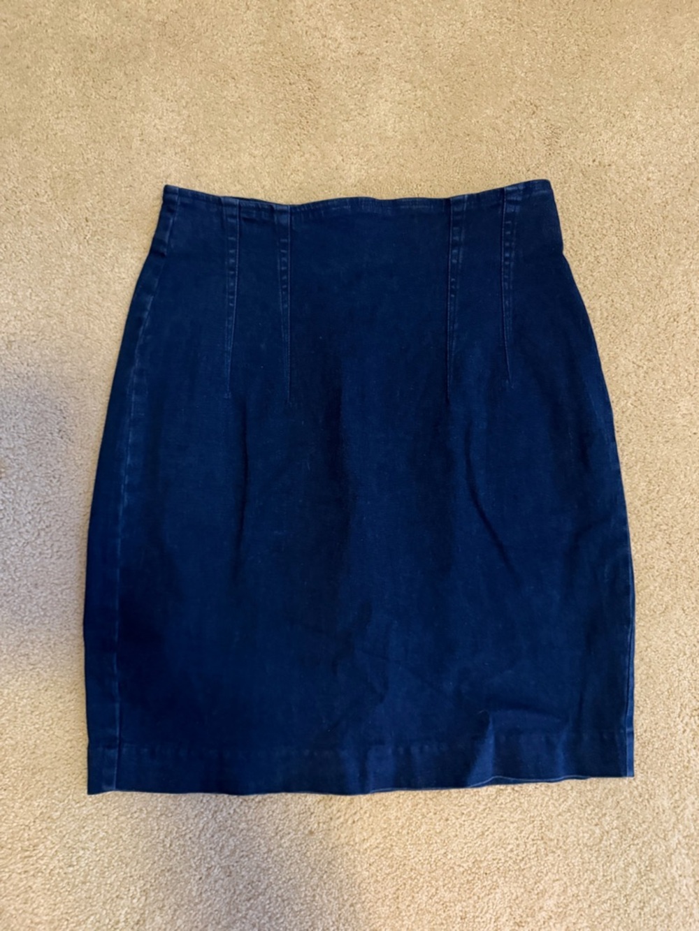 The Limited Navy Denim Pencil Skirt